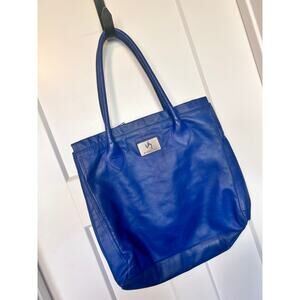 Velez Artisan Women's Leather Shoulder Tote Bag Travel Casual Everyday Blue